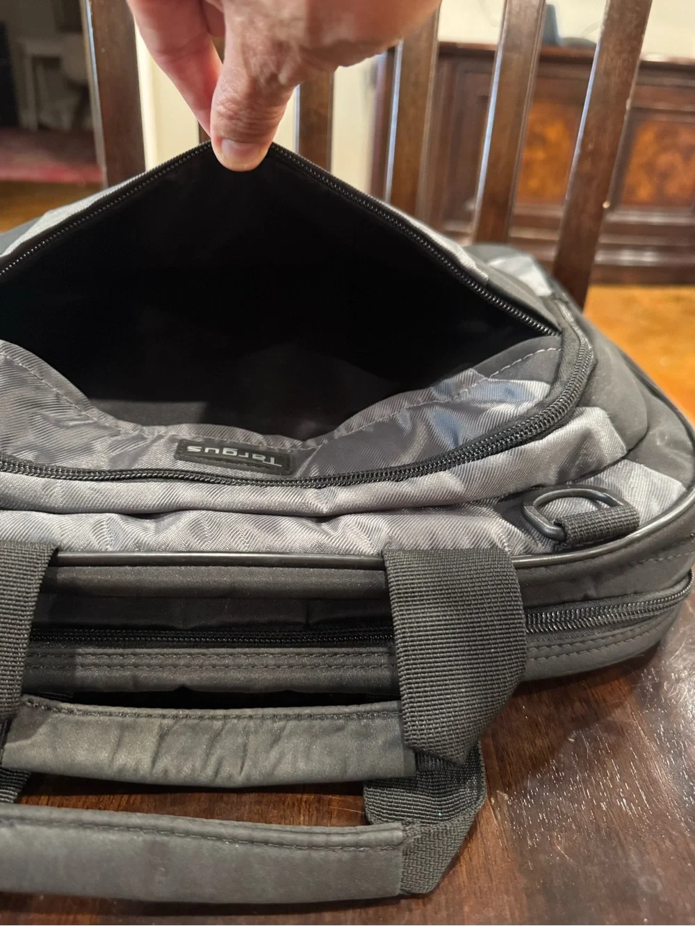 Targus Two-Tone Gray and Black Laptop Briefcase